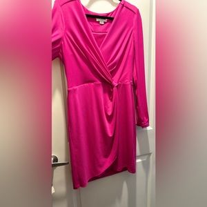 Jessica Simpson fuchsia faux wrap dress-like New